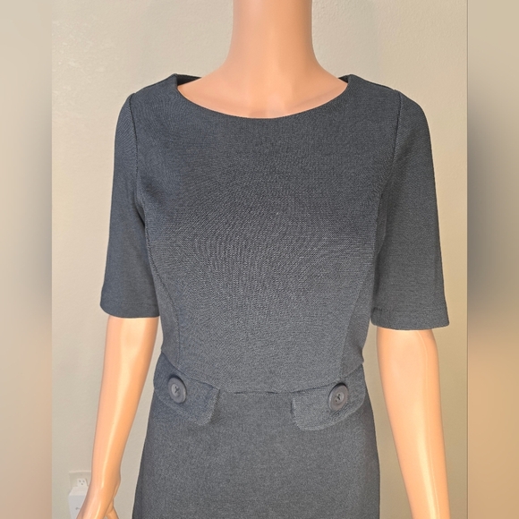 Boden Womens Short Sleeve Dress Swan Cotton Old Navy Size 6R - Picture 7 of 16